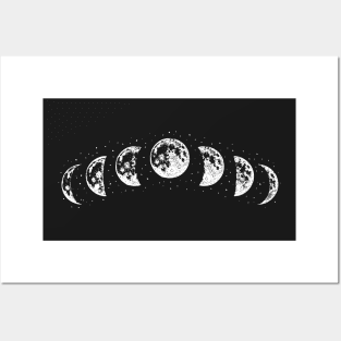 Moon Phases Posters and Art